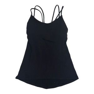 Lululemon Black Braided Back Tank Top